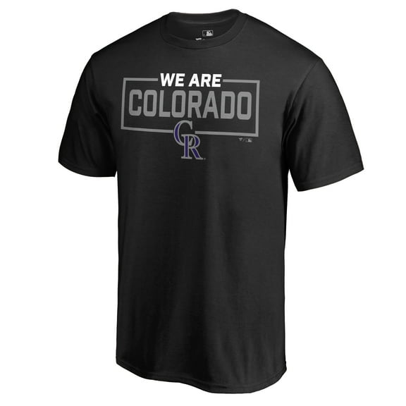 Men's Black Colorado Rockies We Are Icon T-Shirt