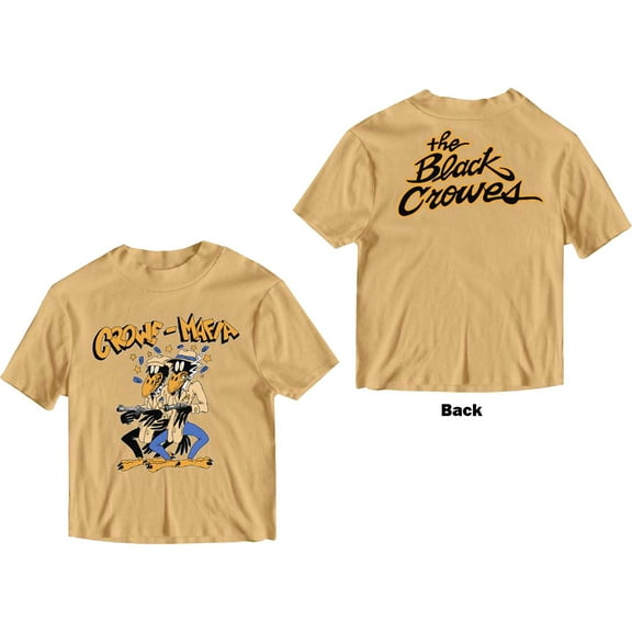 Men's Black Crowes Crowe Mafia T-shirt Small Sand