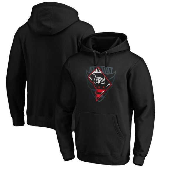 Men's Black D.C. United Hometown Collection State Glow Pullover Hoodie