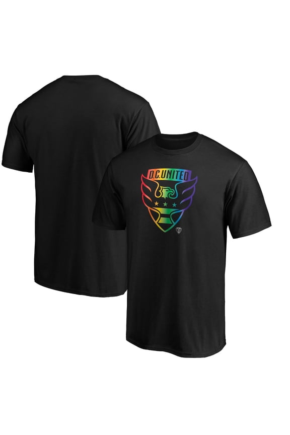 Men's Black D.C. United Pride Logo T-Shirt