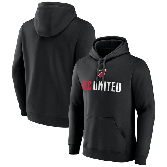 Men's Black D.C. United Shielded Logo Pullover Hoodie