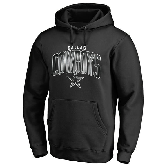Men's Black Dallas Cowboys Arch Smoke Pullover Hoodie