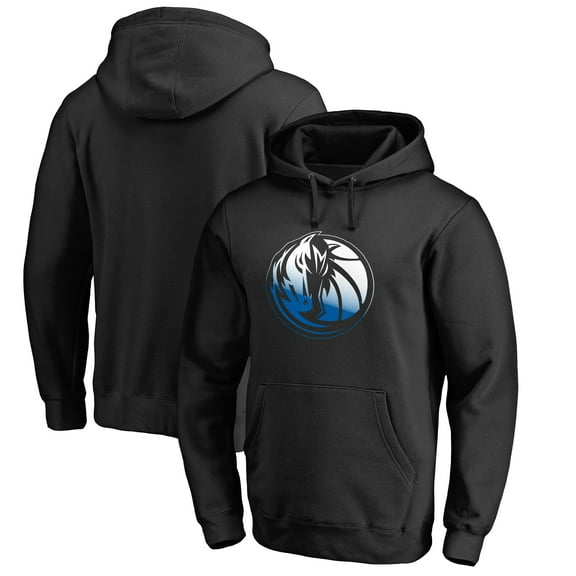 Men's Black Dallas Mavericks Gradient Logo Pullover Hoodie