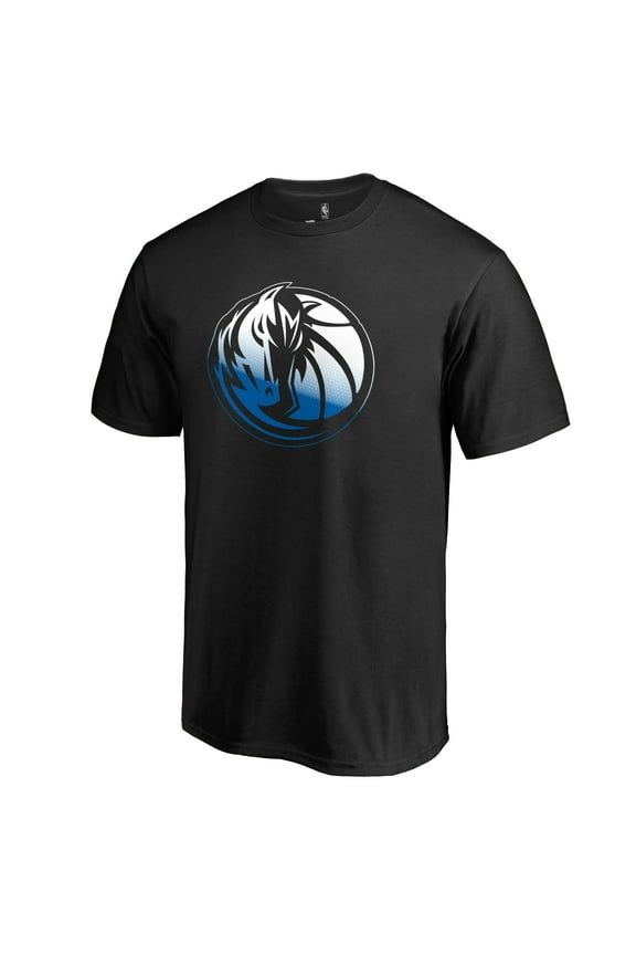 Men's Black Dallas Mavericks Gradient Logo T-Shirt