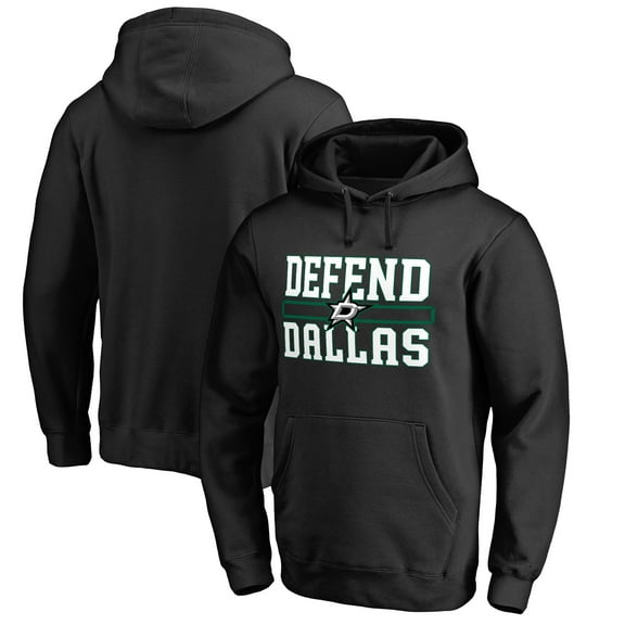 Men's Black Dallas Stars Hometown Collection Defend Pullover Hoodie