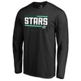 thumbnail image 1 of Men's Black Dallas Stars Iconic Collection On Side Stripe Long Sleeve T-Shirt, 1 of 3