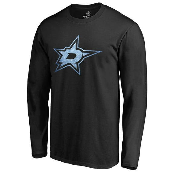 Men's Black Dallas Stars Pond Hockey Long Sleeve T-Shirt