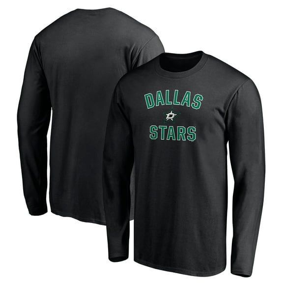 Men's Black Dallas Stars Victory Arch Long Sleeve T-Shirt