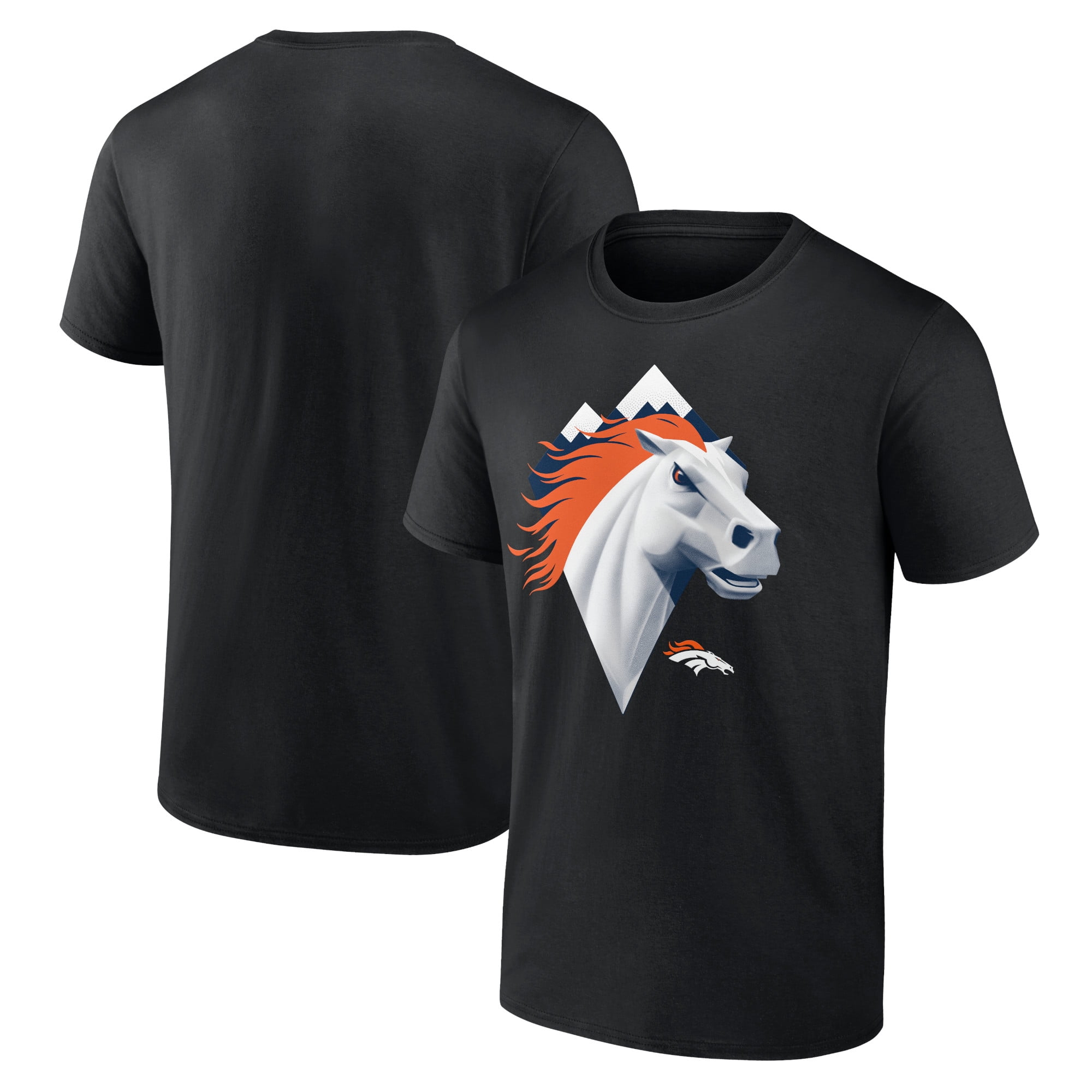 Men's Black Denver Broncos 2024 NFL Draft Illustrated TShirt