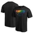 thumbnail image 1 of Men's Black Denver Nuggets Team Pride Wordmark T-Shirt, 1 of 3