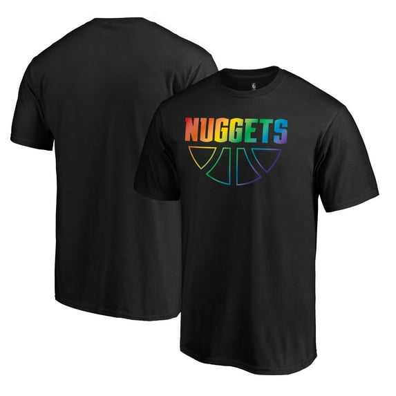 Men's Black Denver Nuggets Team Pride Wordmark T-Shirt