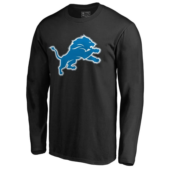 Men's Black Detroit Lions Primary Logo T-Shirt
