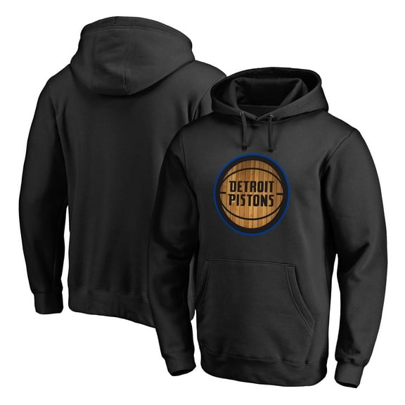 Men's Black Detroit Pistons Hardwood Pullover Hoodie