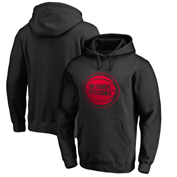 Men's Black Detroit Pistons Taylor Pullover Hoodie