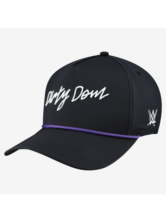 Men's Black Dominik Mysterio Dirty Dom Script Caddy Snapback Hat