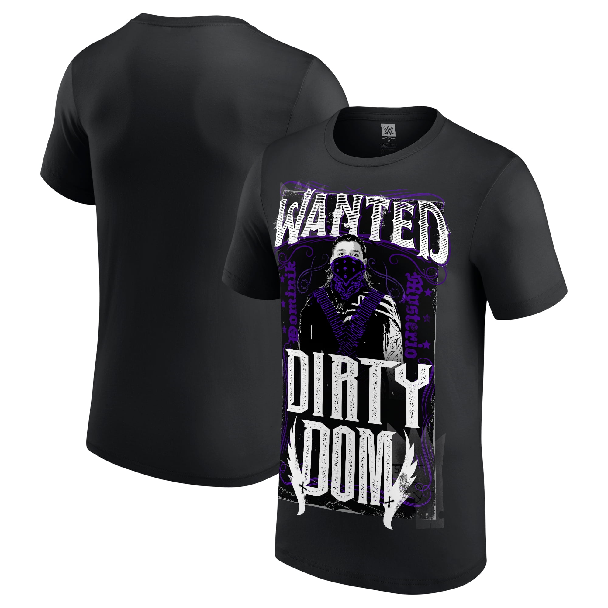Men's WWE Dominik Mysterio 'Dirty Dom' 100% Cotton Short Sleeve T-Shirt
