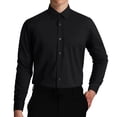 thumbnail image 1 of Men's Black Dress Shirts Business Casual for Men Long Sleeve Button Down Shirt Classic Fit Tops L, 1 of 8