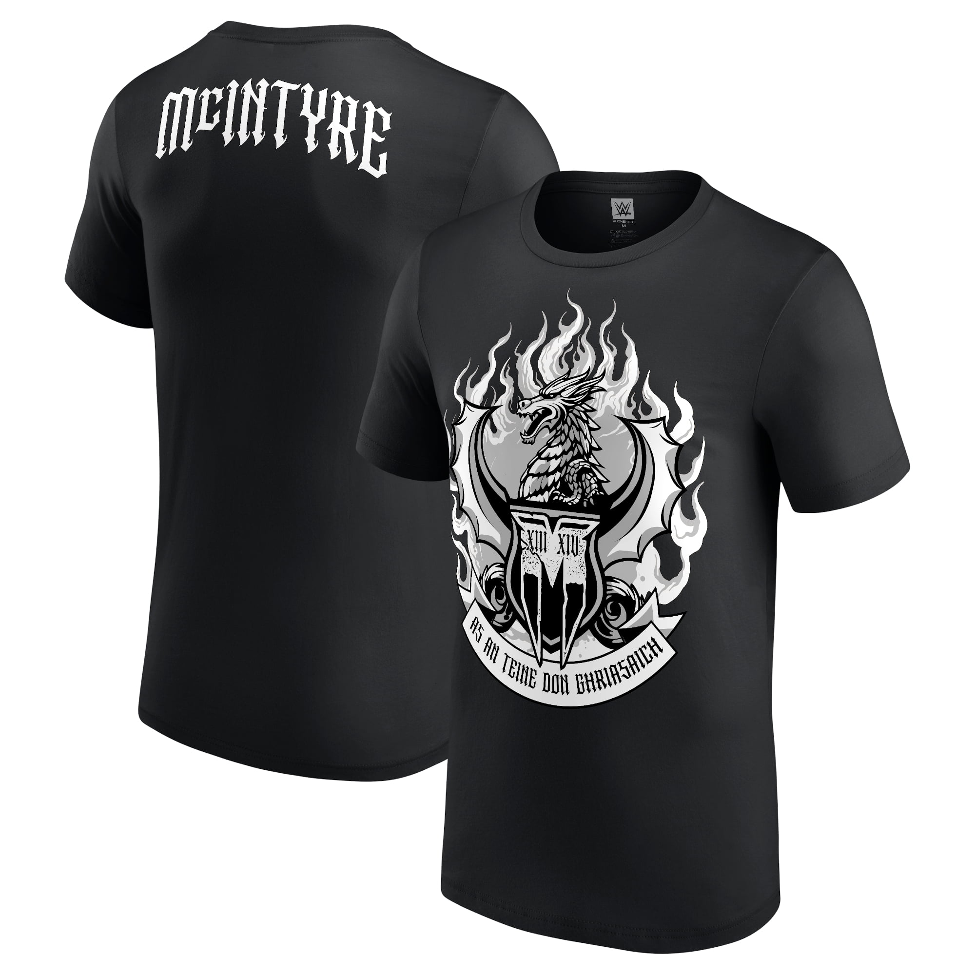 Mens Black Drew McIntyre Out of the Fire T-Shirt Liberia | Ubuy