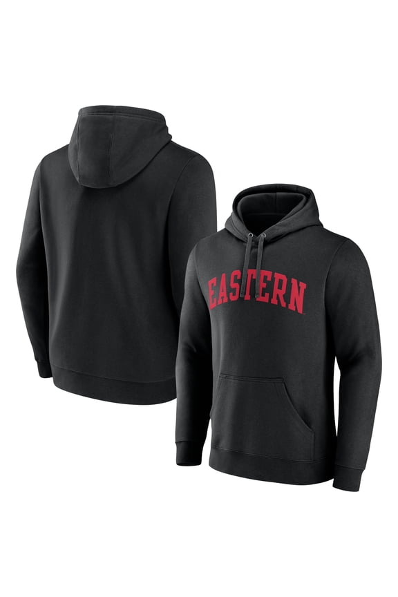 Men's Black Eastern Washington Eagles Basic Arch Pullover Hoodie