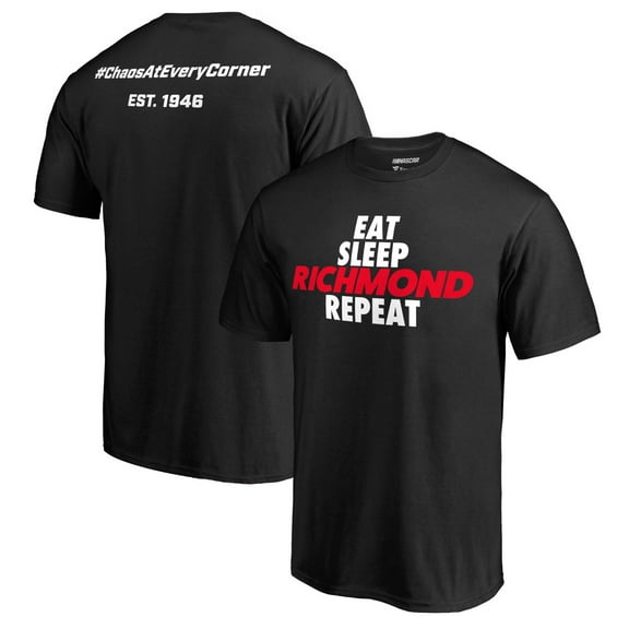 Men's Black Eat Sleep Richmond T-Shirt