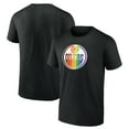 thumbnail image 1 of Men's  Black Edmonton Oilers Oilers Pride T-Shirt, 1 of 3