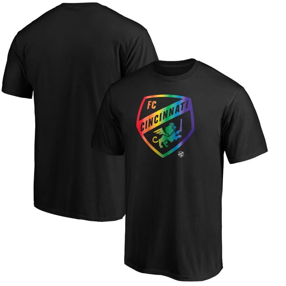 Men's Black FC Cincinnati Pride Logo T-Shirt