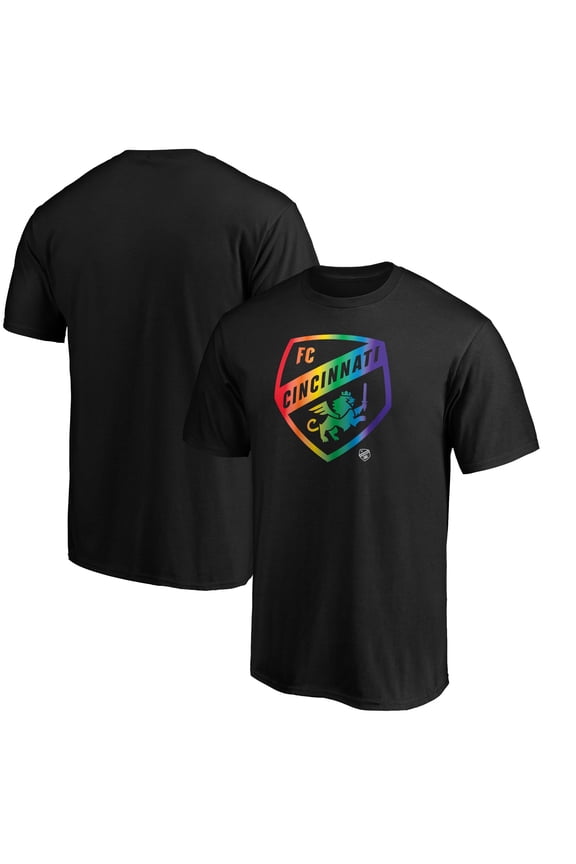 Men's Black FC Cincinnati Pride Logo T-Shirt