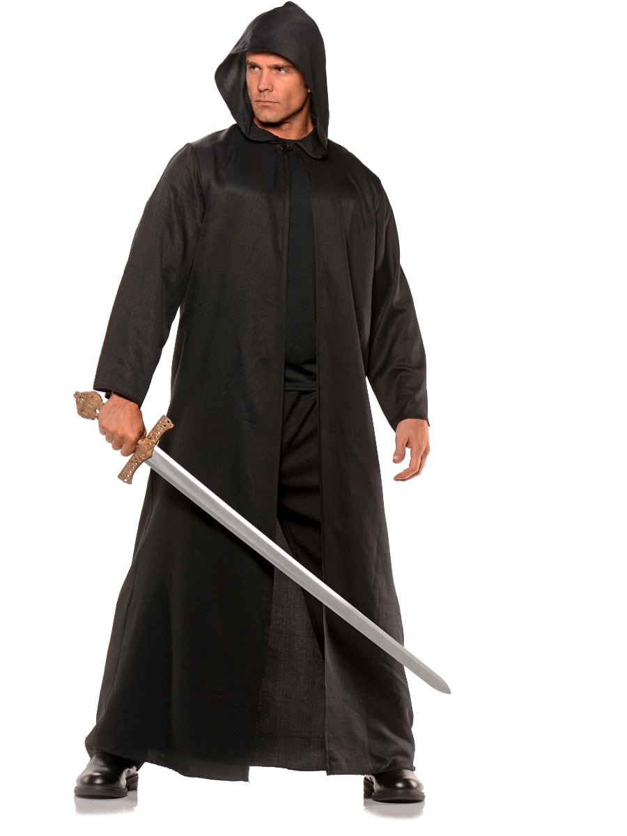 Men's Black Combat Sorcerer Robe Costume Large 42-46