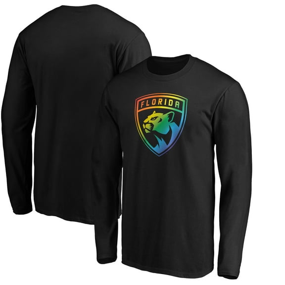 Men's Black Florida Panthers Team Pride Logo Long Sleeve T-Shirt