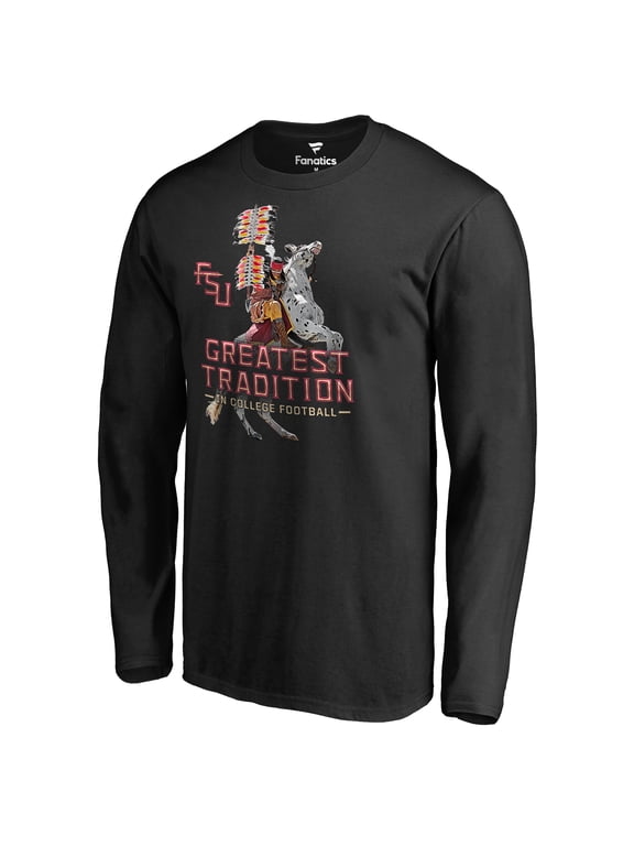 Men's Black Florida State Seminoles Greatest Tradition Long Sleeve T-Shirt