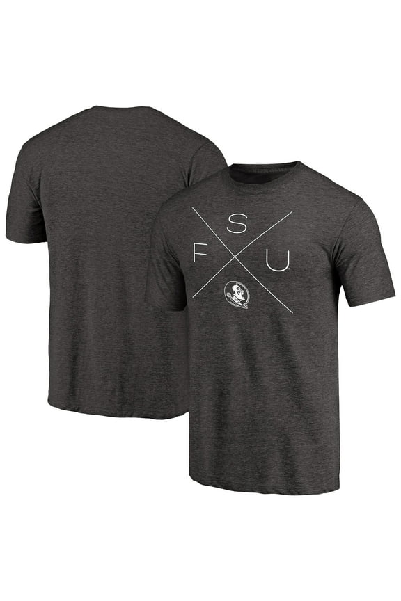 Men's Black Florida State Seminoles Quad Tri-Blend T-Shirt
