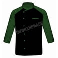 thumbnail image 1 of Men's Black Front With Multicolours Sleeve PolyCotton Chef Coat Jacket Size (S-6XL), 1 of 2