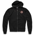 thumbnail image 1 of Men's Black Garet Hooded Zip-Up Sweatshirt with High Collar, UNCS - Unlimited Clothing Style, 1 of 8