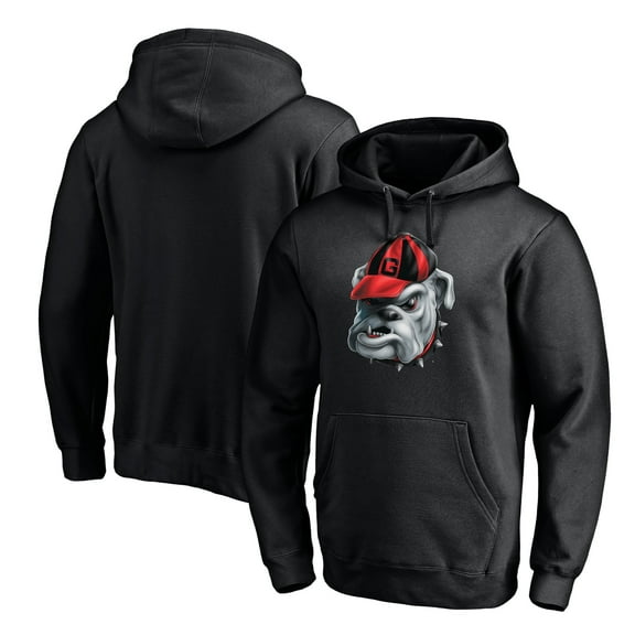 Men's Black Georgia Bulldogs Midnight Mascot Pullover Hoodie