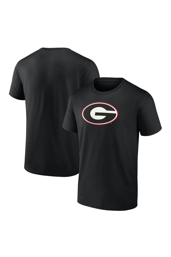 Men's Black Georgia Bulldogs Primary Team Logo T-Shirt