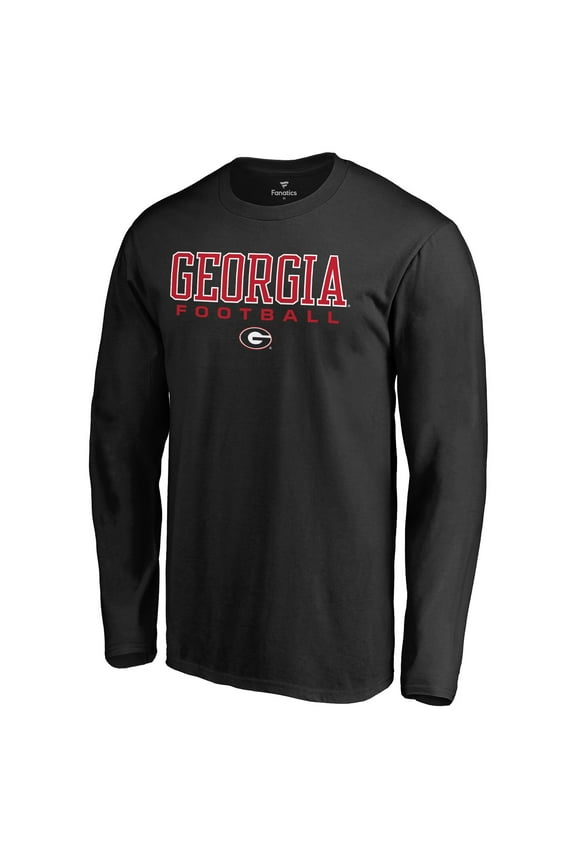 Men's Black Georgia Bulldogs Team Unity Football Long Sleeve T-Shirt