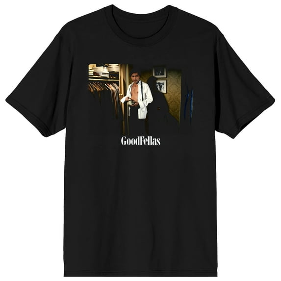 Men's Black Godfather T-shirt, Jimmy Conway-XXL