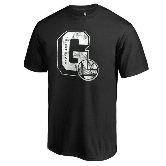 Men's Black Golden State Warriors Letterman T-Shirt