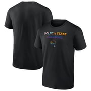 Mens Black Golden State Warriors Logo Pride T-Shirt