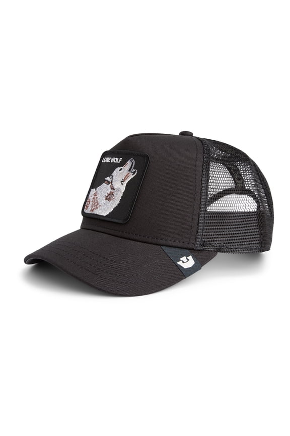Men's Black Goorin Bros The Lone Wolf Adjustable Trucker Hat