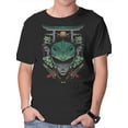 thumbnail image 1 of Men's Black Graphic T-Shirt with Green Ranger Print - 100% Cotton Short Sleeve Casual Shirt, Machine Washable Summer Tee for Casual Attire & Casual Outings, Bold Pattern Shirt, Comfortable Fit Shirt, 1 of 5