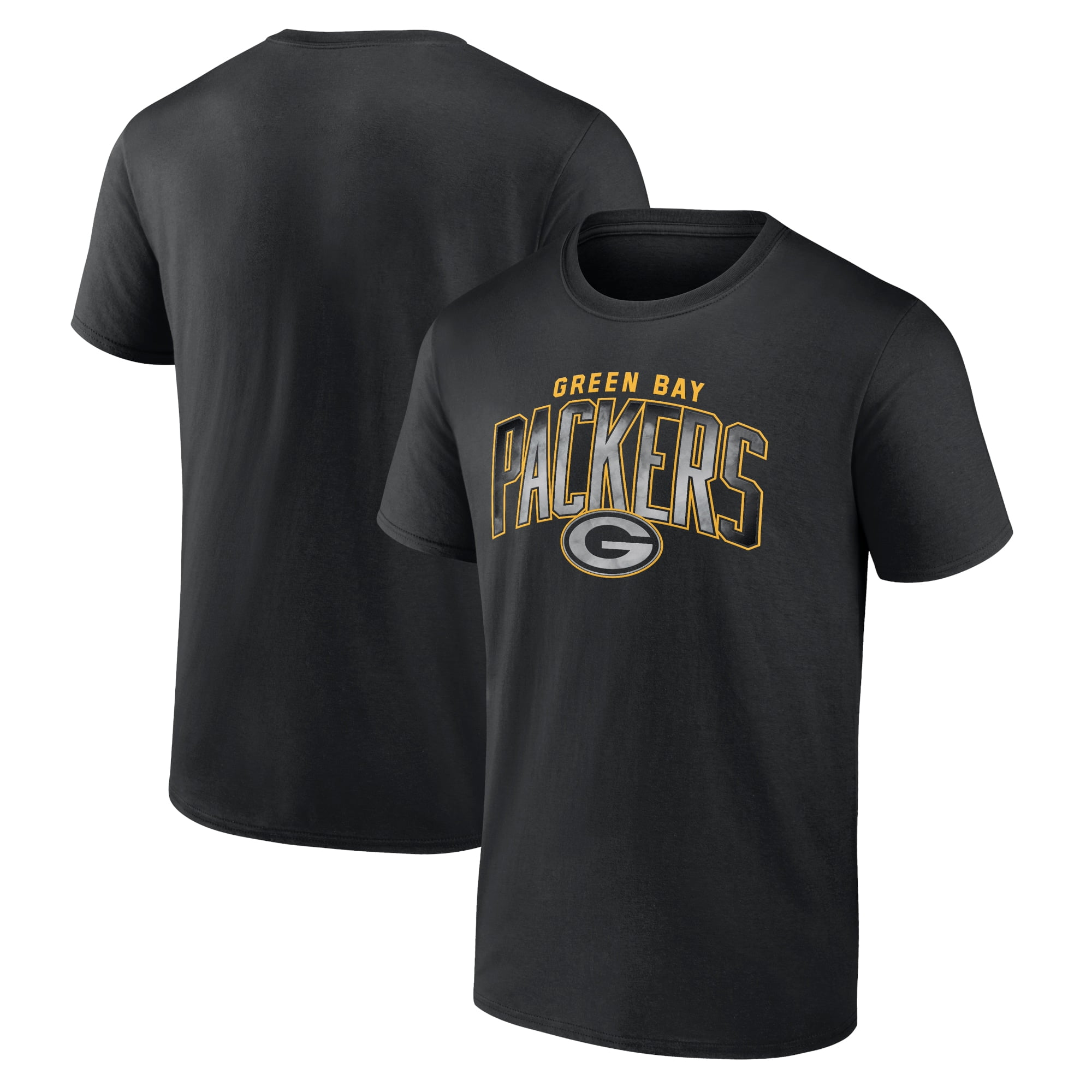 Men's Black Green Bay Packers Smoke Arch T-Shirt - Walmart.com