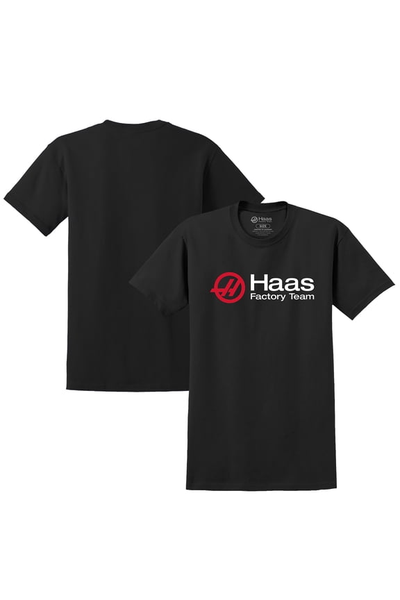 Men's Black Haas Factory Team Tri-Blend T-Shirt