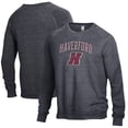 thumbnail image 1 of Men's  Black Haverford College The Champ Tri-Blend Pullover Sweatshirt, 1 of 3