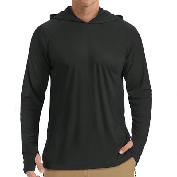 Men's Black Hooded Shirts: Versatile for Casual & Athleisure Wear