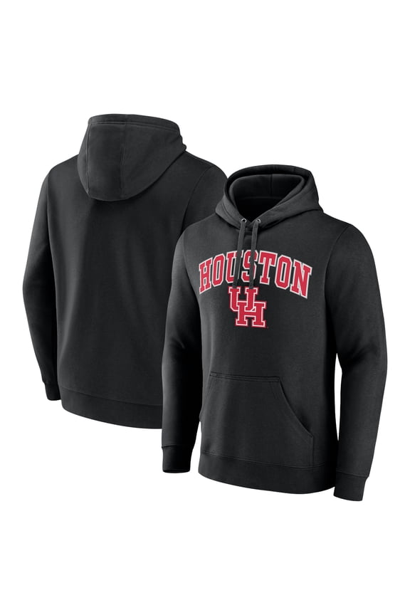 Men's Black Houston Cougars Campus Team Pullover Hoodie