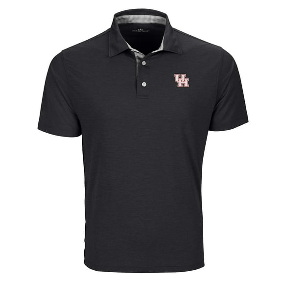 Men's Black Houston Cougars Pro Signature Polo