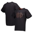 thumbnail image 1 of Men's Black Houston Dynamo FC Multi-Layer Primary Logo Heavyweight Relaxed T-Shirt, 1 of 4