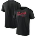 thumbnail image 1 of Men's Black Houston Rockets Color Block Slant Quick Strike T-Shirt, 1 of 4