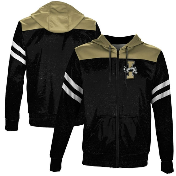 Men's Black Idaho Vandals Full-Zip Hoodie